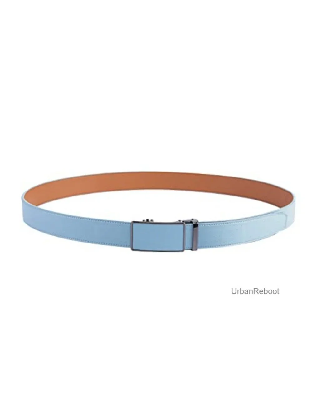 Genuine Leather Ratchet Belt Adjustable Trim to Fit Men's Dress Belt